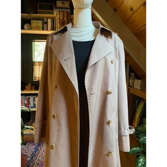 London Fog Trench Coat Vintage - Picture 4 of 11